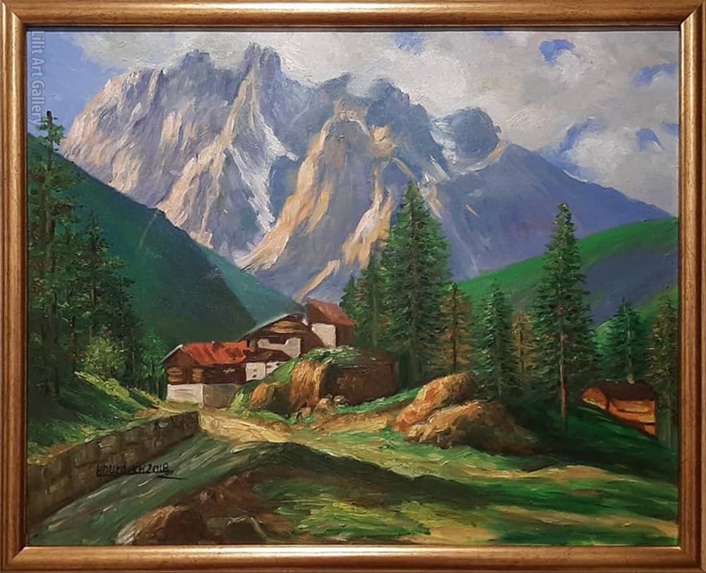 تابلو نقاشی آرامش کوهستان