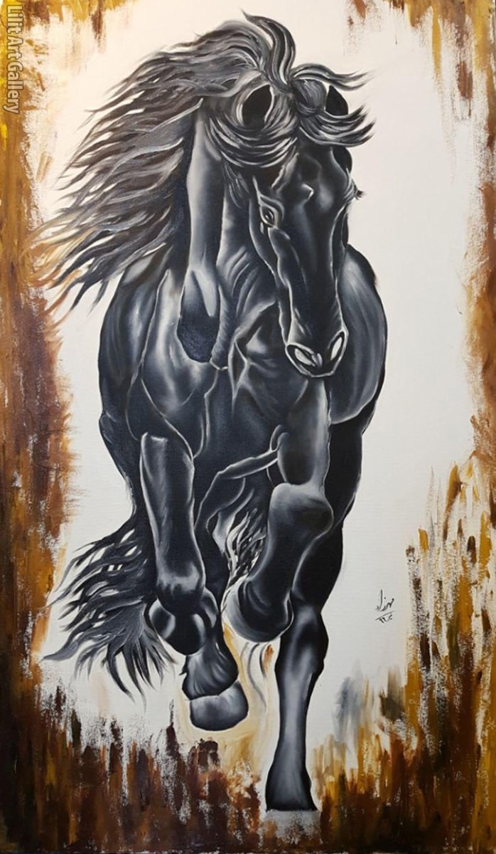 تابلو نقاشی اسب 2