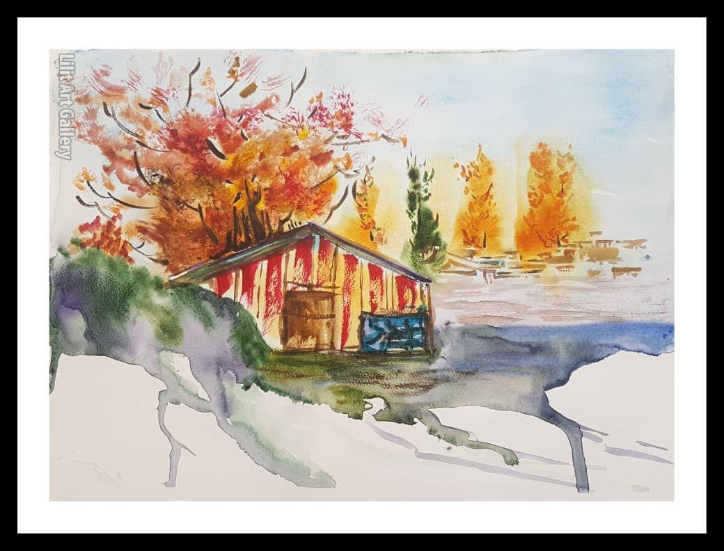 تابلو نقاشی پاییز یا زمستان