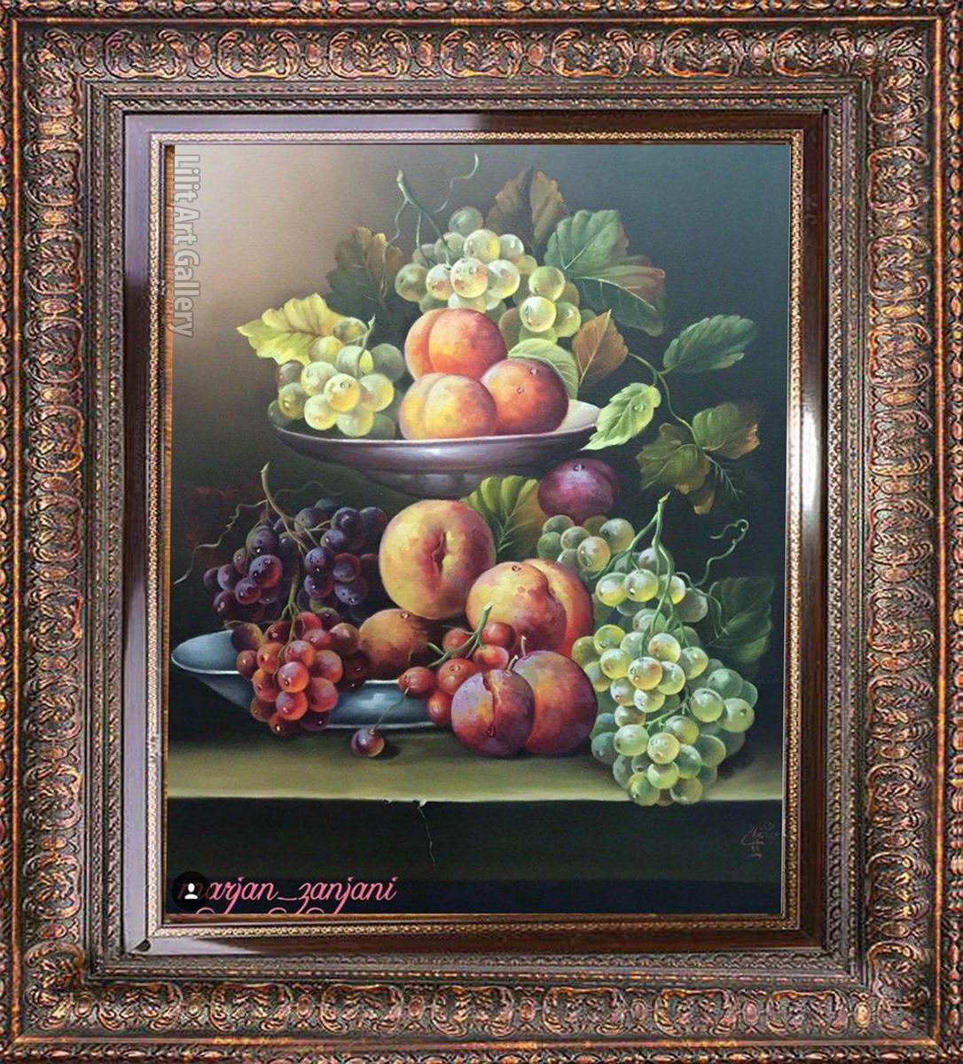 تابلو نقاشی ظرف میوه