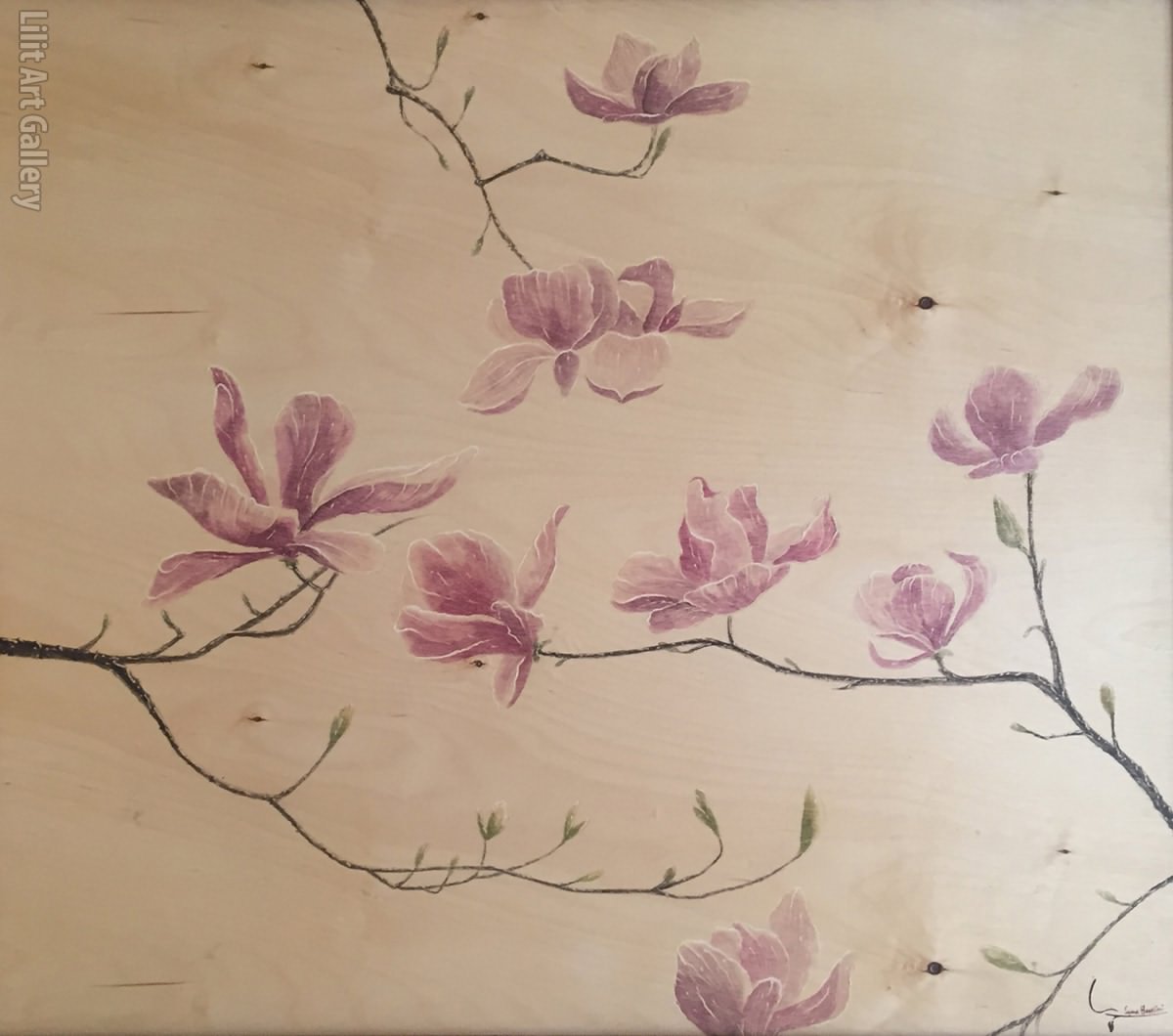 تابلو نقاشی شکوفه ها