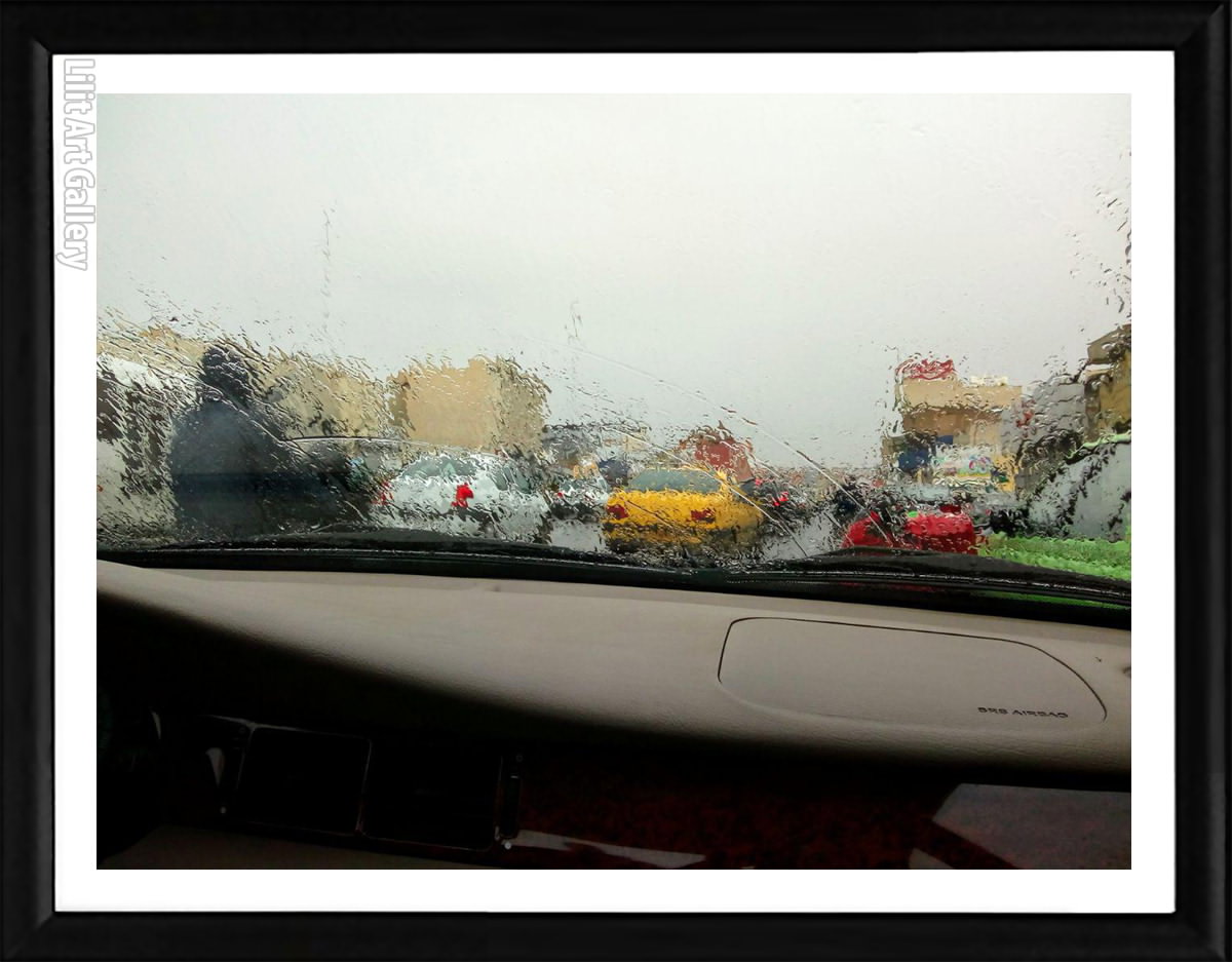 تابلو عکس باران بهاری
