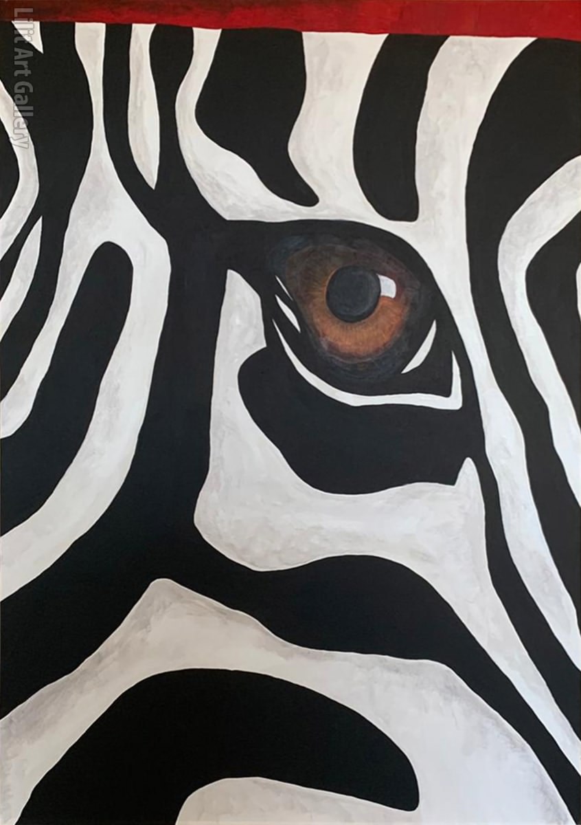 تابلو نقاشی زبرا Zebra