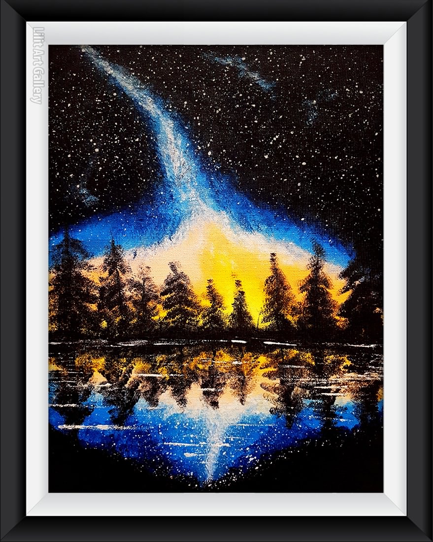 ⠀تابلو نقاشی کهکشان جادویی – Magical galaxy